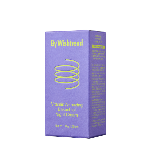 BY WISHTREND Vitamin A-mazing Bakuchiol Night Cream 1.05 oz - BAZZAAL BOX