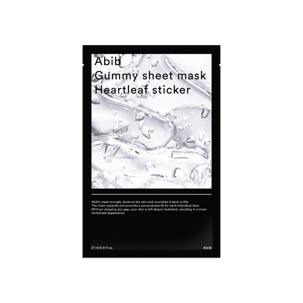 ABIB Gummy sheet mask Heartleaf Sticker (10pcs) - BAZZAAL BOX